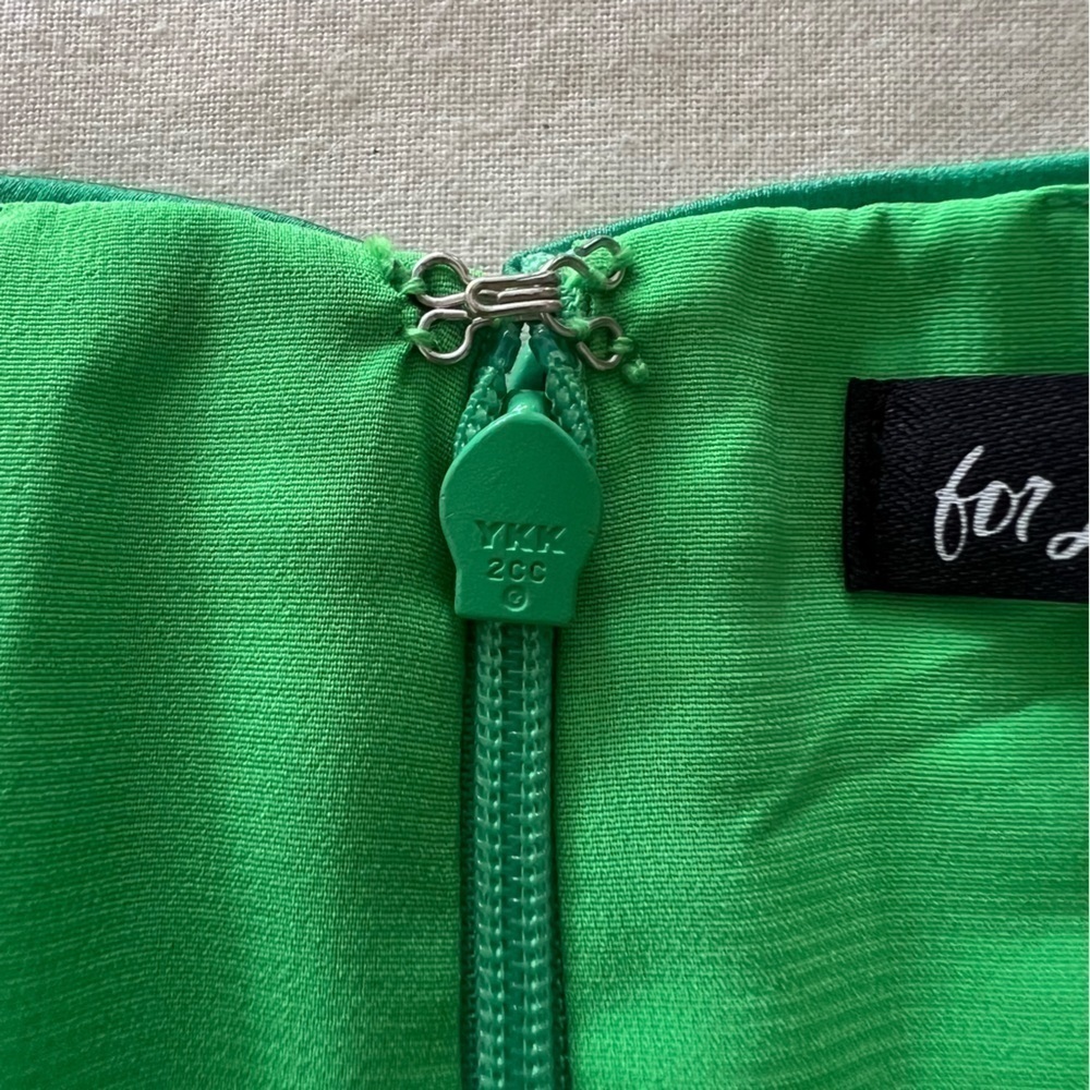 πFor Love & Lemons Wyatt Mini Dress in Kelly Green - Picture 10 of 16
